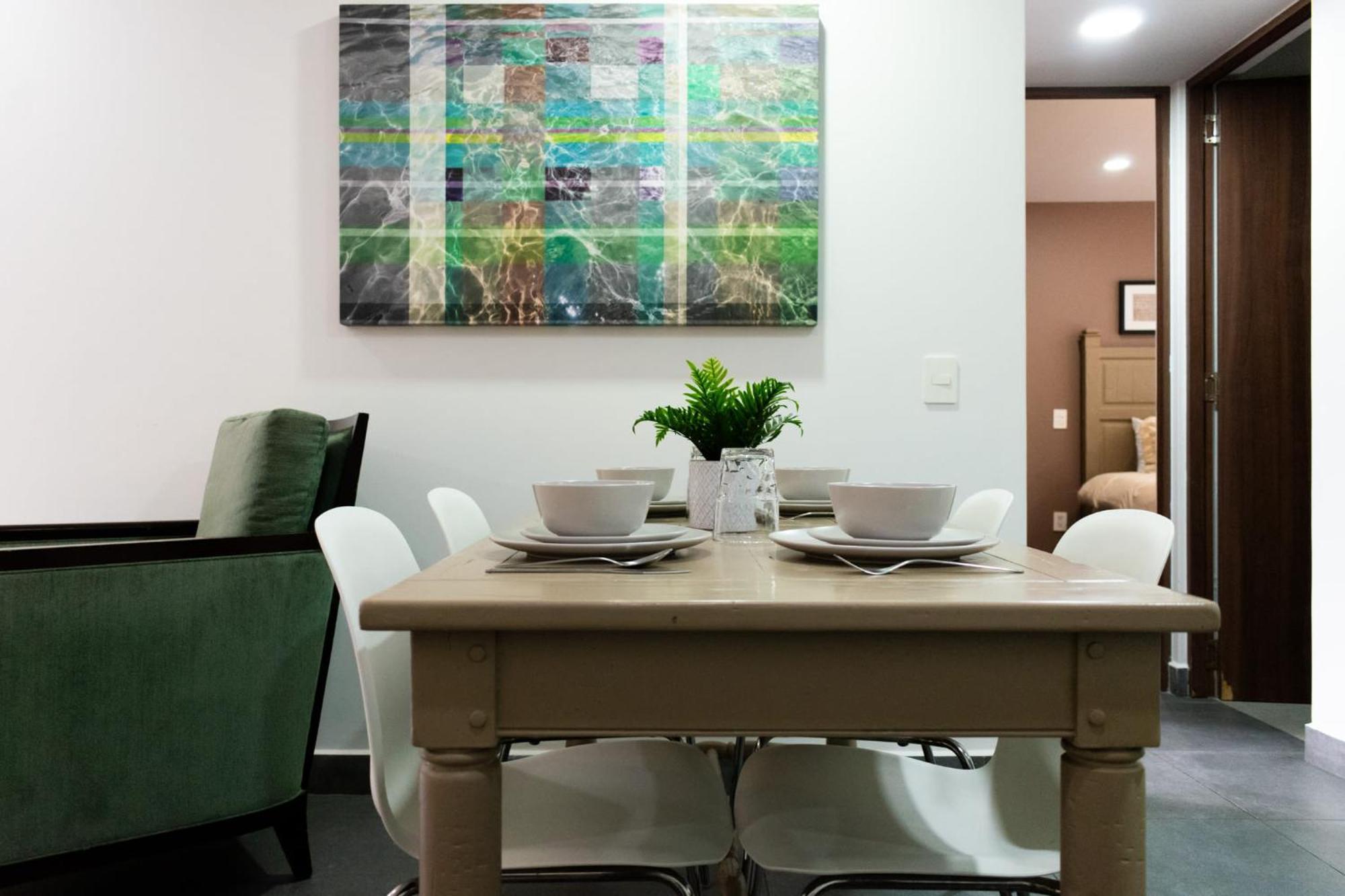 Terraza Departamento Cerca De Santa Fe Kingsize Apartman Mexikóváros Kültér fotó