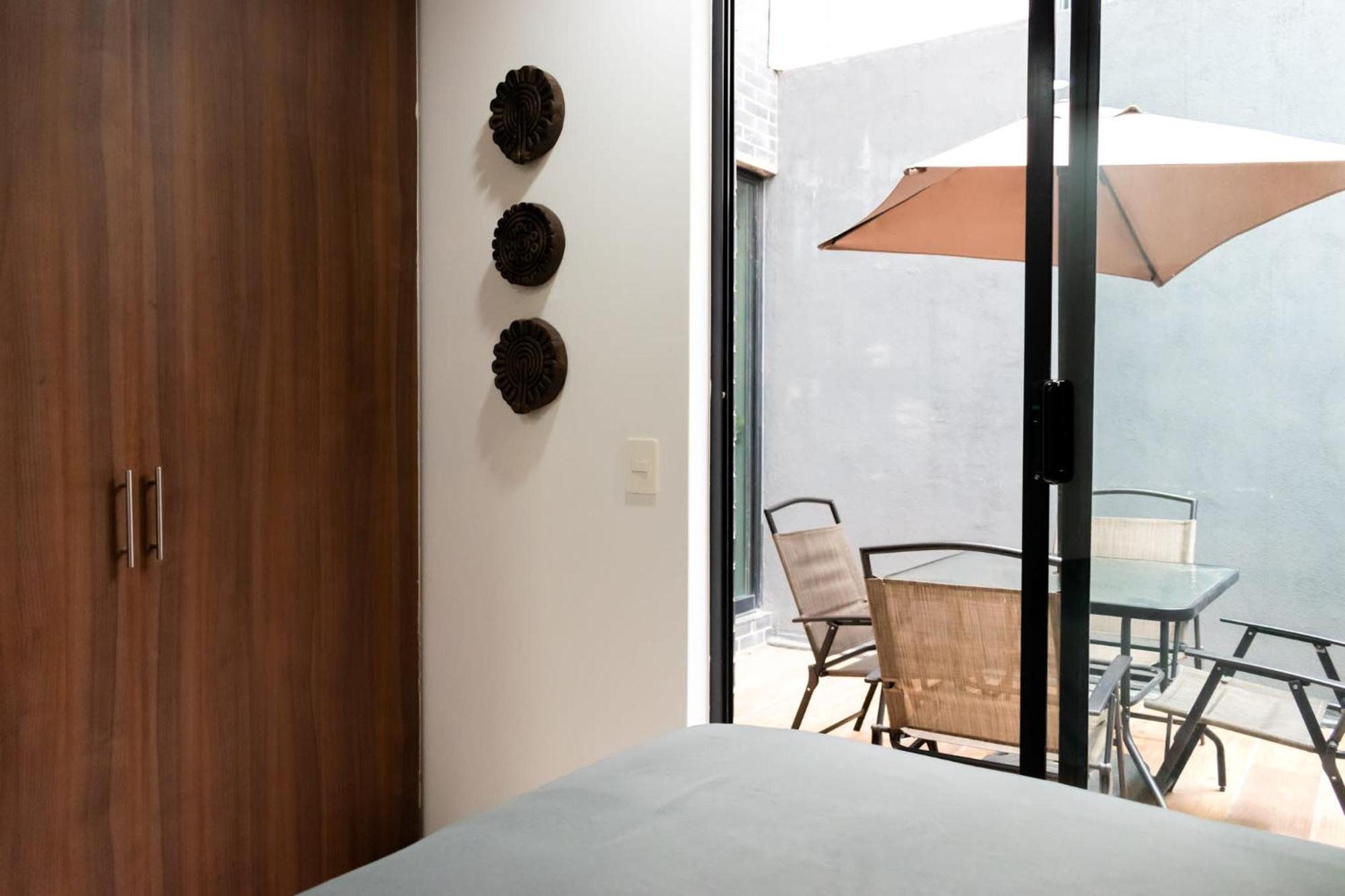 Terraza Departamento Cerca De Santa Fe Kingsize Apartman Mexikóváros Kültér fotó